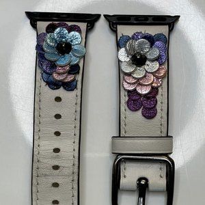 Coach Leather Apple Watch Strap